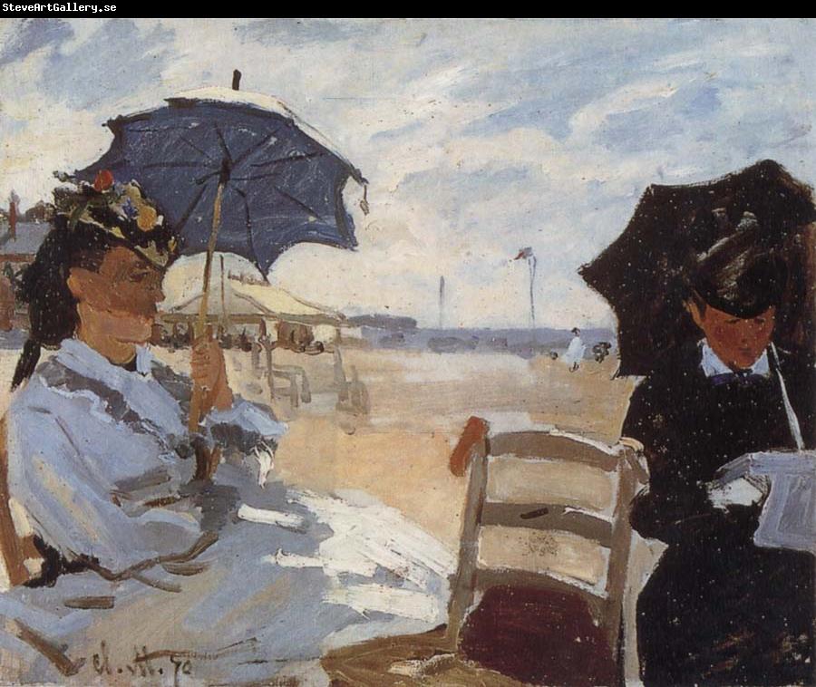 Claude Monet The Beach at Truouville